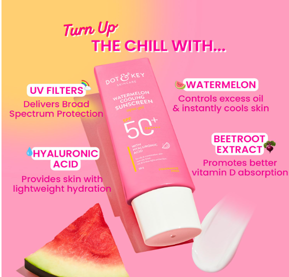 Dot & Key Watermelon Cooling Sunscreen SPF 50+ PA++++ 50g