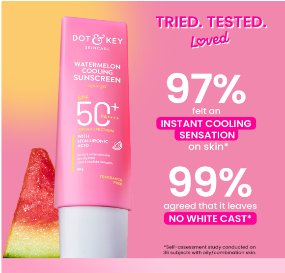Dot & Key Watermelon Cooling Sunscreen SPF 50+ PA++++ 50g