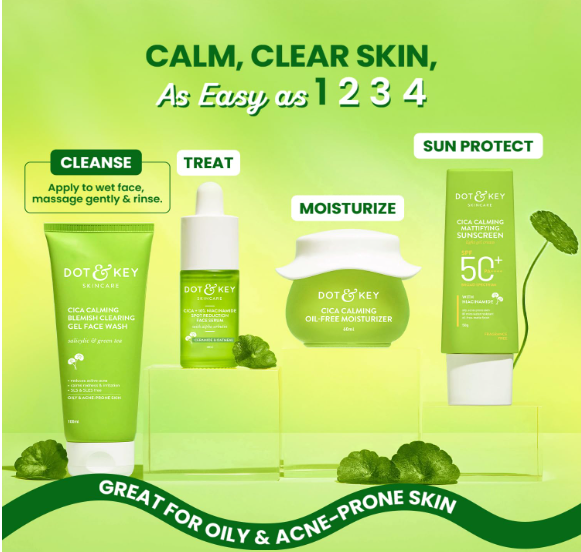 Dot & Key CICA Face Wash for Acne Prone Skin 100ml