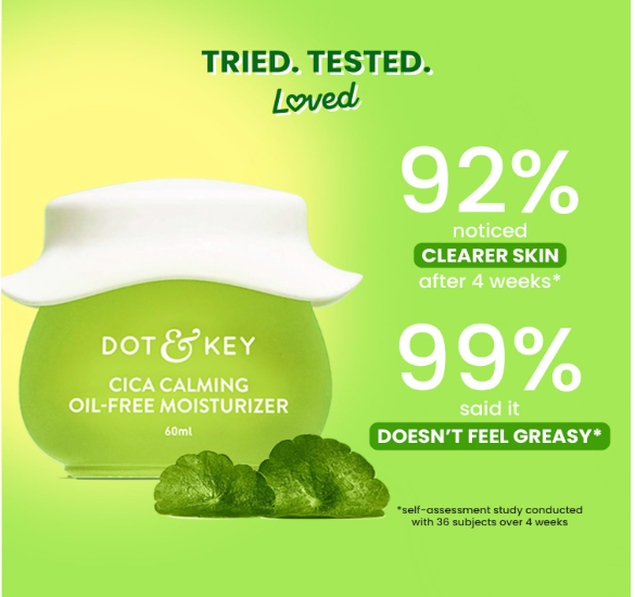 Dot & Key Niacinamide + CICA (Centella) Oil Free Moisturizer for Acne Prone Skin