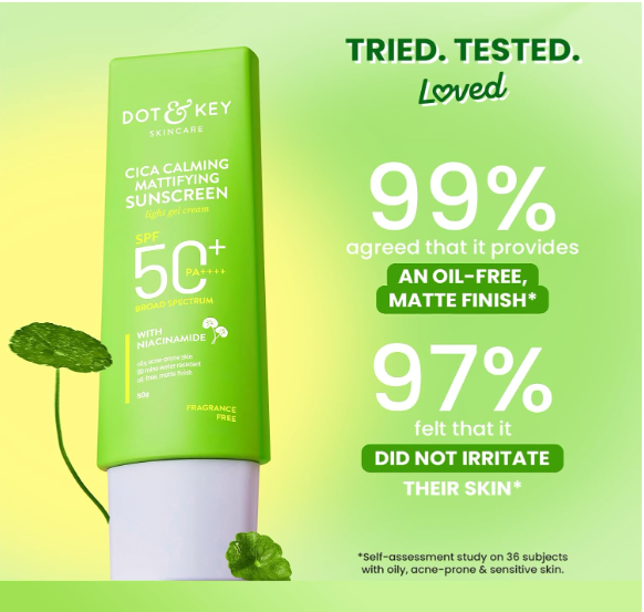 Dot & Key CICA Calming Mattifying Sunscreen SPF 50 PA++++
