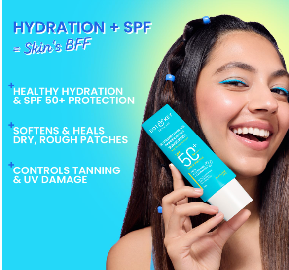Dot & Key Blueberry Hydrate Barrier Repair Sunscreen Spf 50+ ,50G,