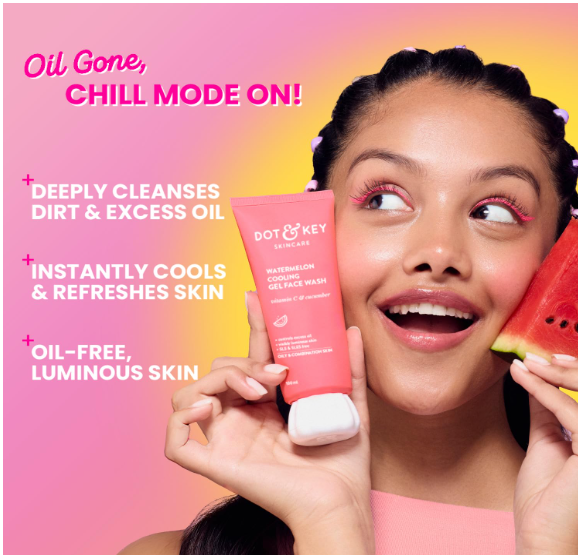 Dot & Key Watermelon Cooling Gel Face Wash 100Ml