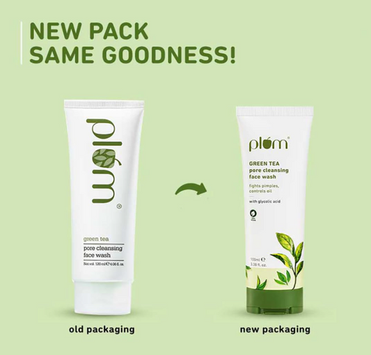 Plum Green Tea Pore Cleansing Face Wash for Oily, Acne Prone, Dry & Combination Skin