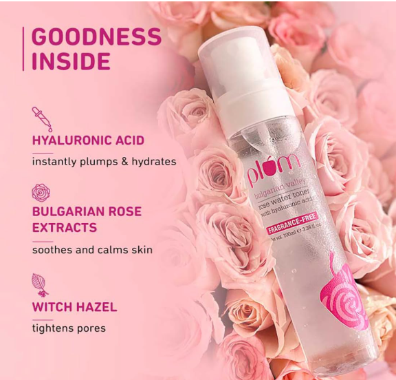 Plum Bulgarian Valley Rose Water Face Toner 100ml