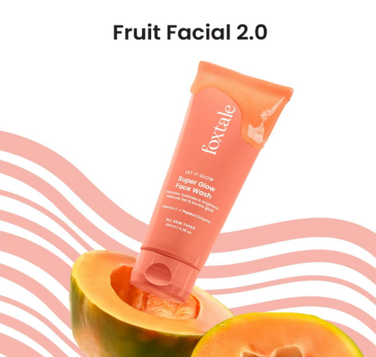 Foxtale Vitamin C Super Glow Face Wash with Papaya enzyme 100ml