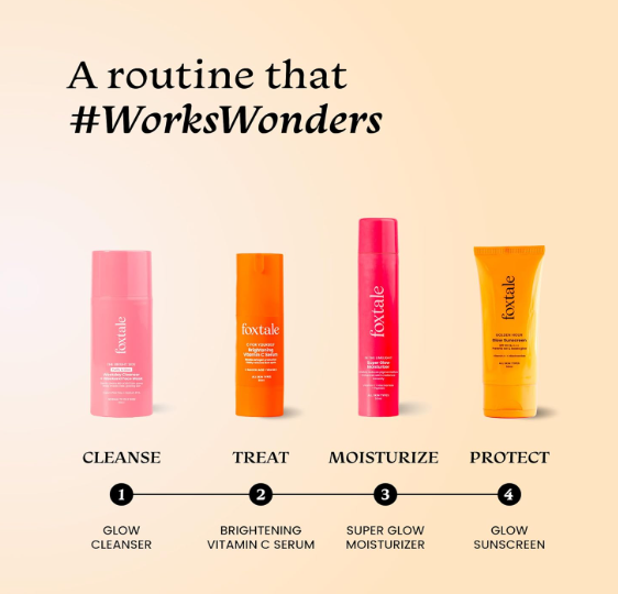 Foxtale SPF 50 Vitamin C Glow Sunscreen with PA++++ & Niacinamide , 50 ml