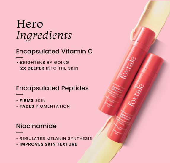 Foxtale Vitamin C Super Glow Moisturizer with Niacinamide & Peptides , 50 ml