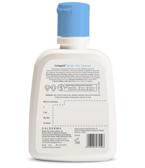 Cetaphil Paraben, Sulphate-Free Gentle Skin Hydrating Face Wash Cleanser with Niacinamide