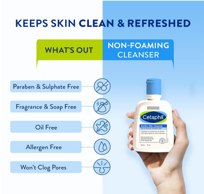 Cetaphil Paraben, Sulphate-Free Gentle Skin Hydrating Face Wash Cleanser with Niacinamide