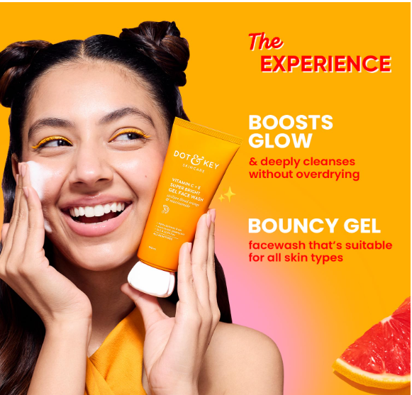 DOT &amp; KEY Vitamin C + E Super Bright Gel Face Wash For Glowing And Brightening Skin
