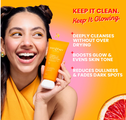DOT &amp; KEY Vitamin C + E Super Bright Gel Face Wash For Glowing And Brightening Skin