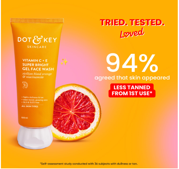 DOT &amp; KEY Vitamin C + E Super Bright Gel Face Wash For Glowing And Brightening Skin