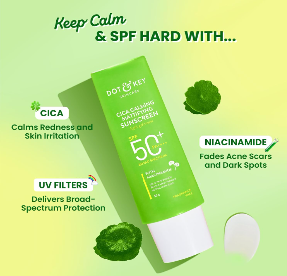 Dot &amp; Key CICA Calming Mattifying Sunscreen SPF 50 PA++++