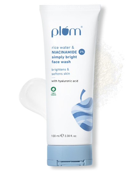 Plum 2% Niacinamide Simply Bright Face Wash With Rice Water 100 ml