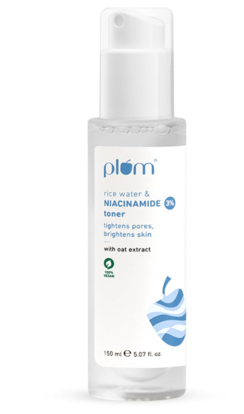 Plum 3% Niacinamide &amp; Rice Water Face Toner 150ml