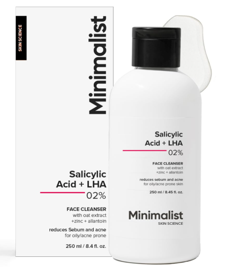Minimalist Anti-Acne Salicylic Acid 2% Face Wash For Oily &amp; Acne Prone Skin 250 ml