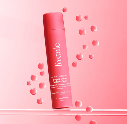 Foxtale Vitamin C Super Glow Moisturizer with Niacinamide &amp; Peptides , 50 ml