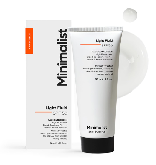 Minimalist Light Fluid Sunscreen SPF 50 for Oily Skin  50ml