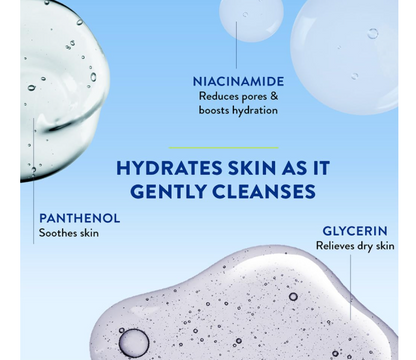 Cetaphil Paraben, Sulphate-Free Gentle Skin Hydrating Face Wash Cleanser with Niacinamide