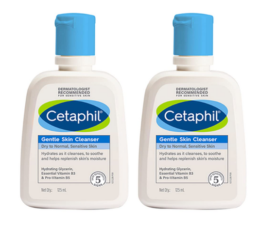 Cetaphil Gentle Skin Cleanser 125ml ( Pack of 2)